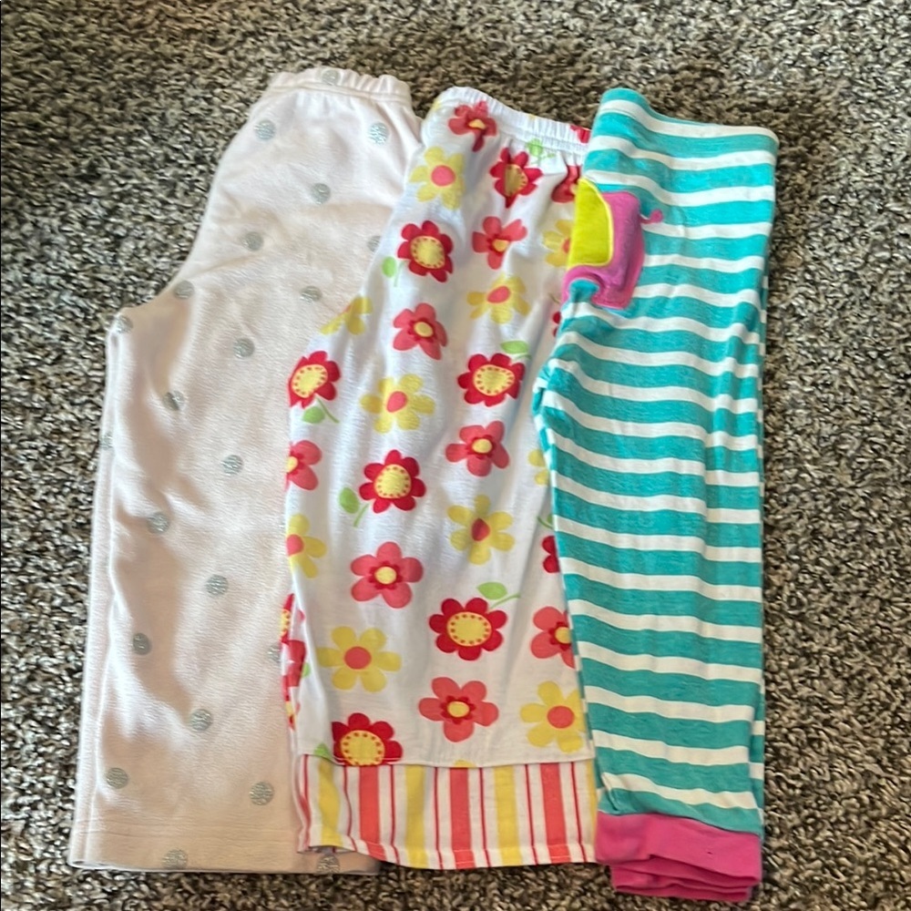 Bundle Floral, Striped, Polka Dot, Kids Pajama Bottoms